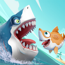 تحميل لعبة Hungry Shark Heroes مهكرة للاندرويد