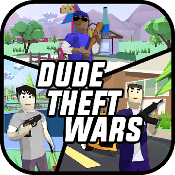 تحميل لعبة Dude Theft Wars مهكرة 2024 للاندرويد
