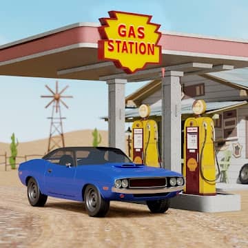 تحميل لعبة Gas Station Junkyard Simulator مهكرة 2024 للاندرويد